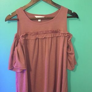 Women’s Pink Off The Shoulder Top (S)